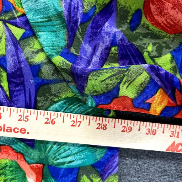 Vintage Sirena Top Plus Small Floral Blouse cover up Relaxed Tropical Hawaii Ope - Picture 9 of 16